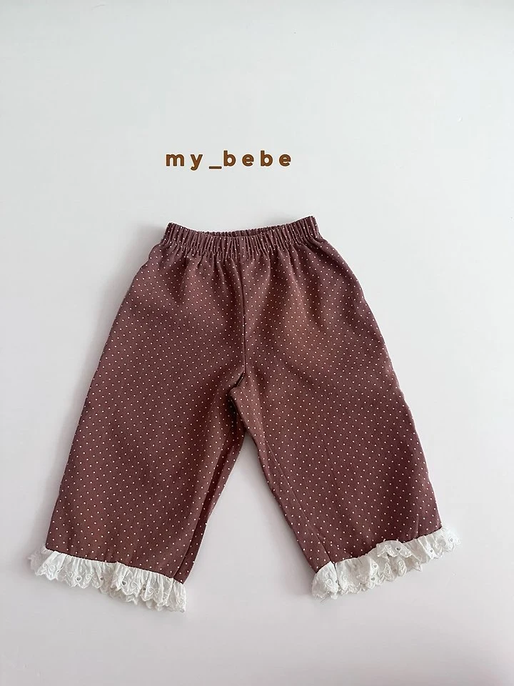 My Bebe - Korean Baby Fashion - #babyfever - Dot Lace Pants - 11