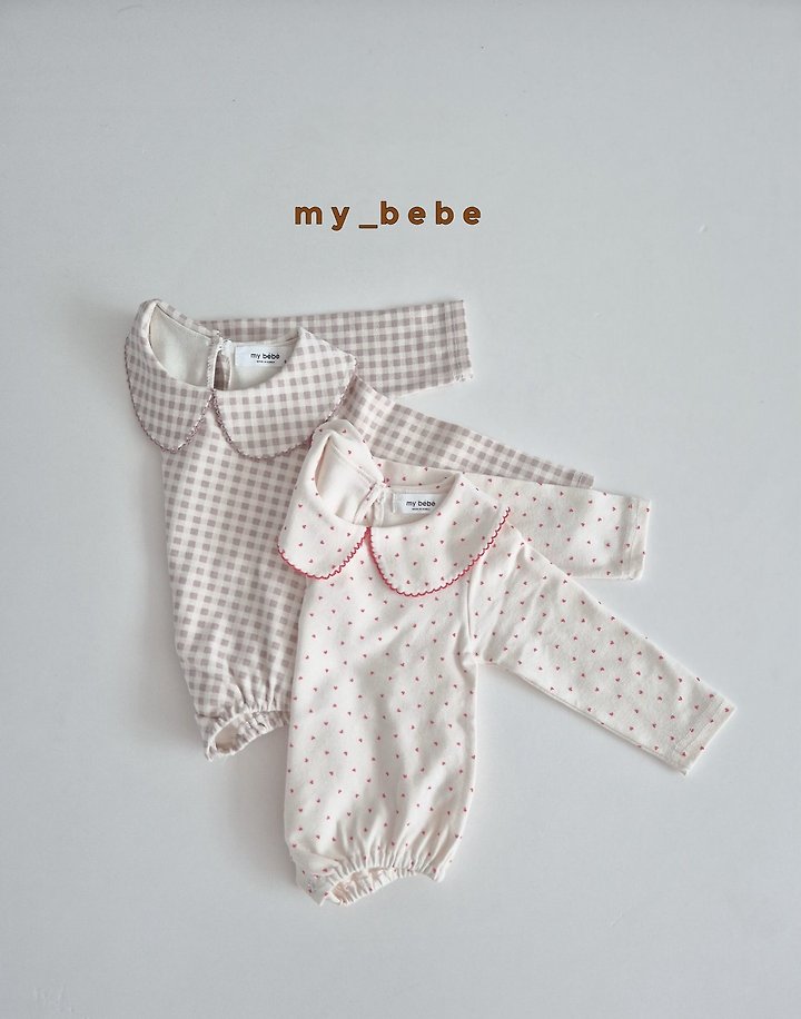 My Bebe - Korean Baby Fashion - #babyfever - Pintuck Collar Suit - 6