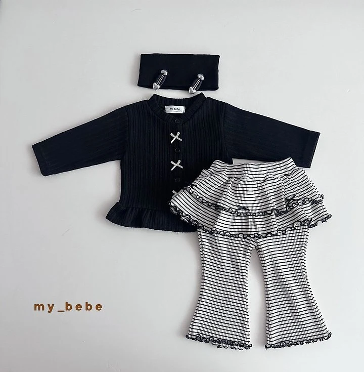 My Bebe - Korean Baby Fashion - #babygirlfashion - Rib Headband - 8