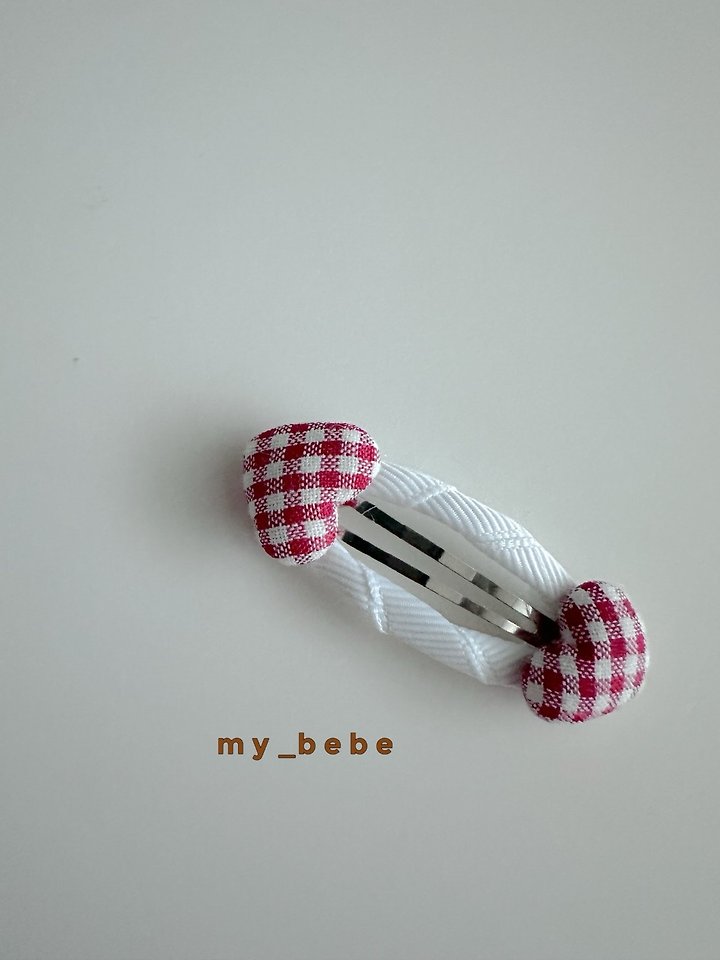 My Bebe - Korean Baby Fashion - #babygirlfashion - Heart Snap Hair Clips - 7
