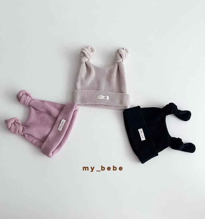 My Bebe - Korean Baby Fashion - #babygirlfashion - Horn Rib Beanie - 3