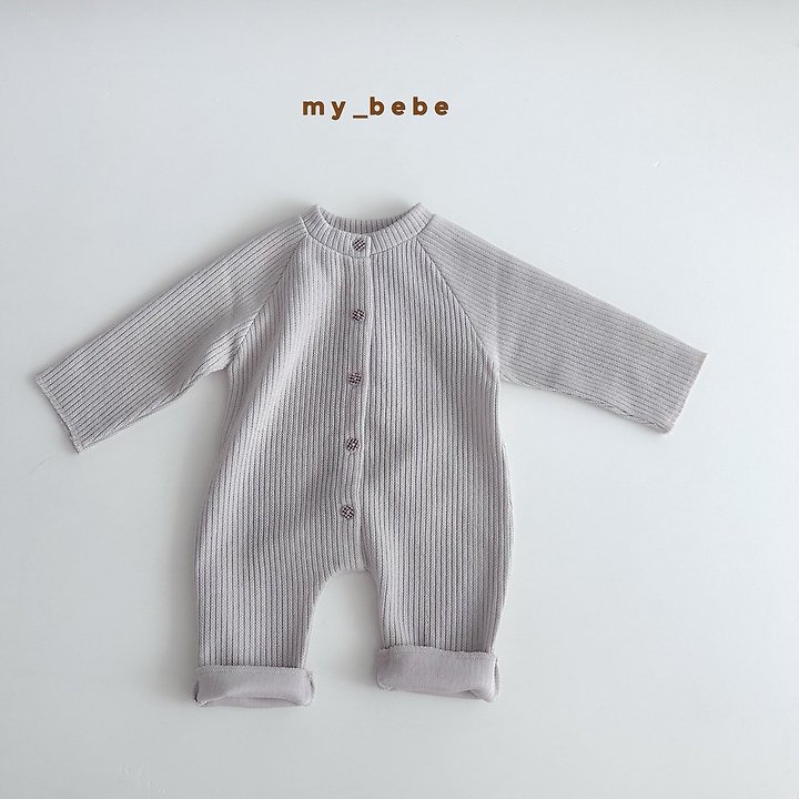 My Bebe - Korean Baby Fashion - #babylifestyle - Autumn Henley Suit - 6