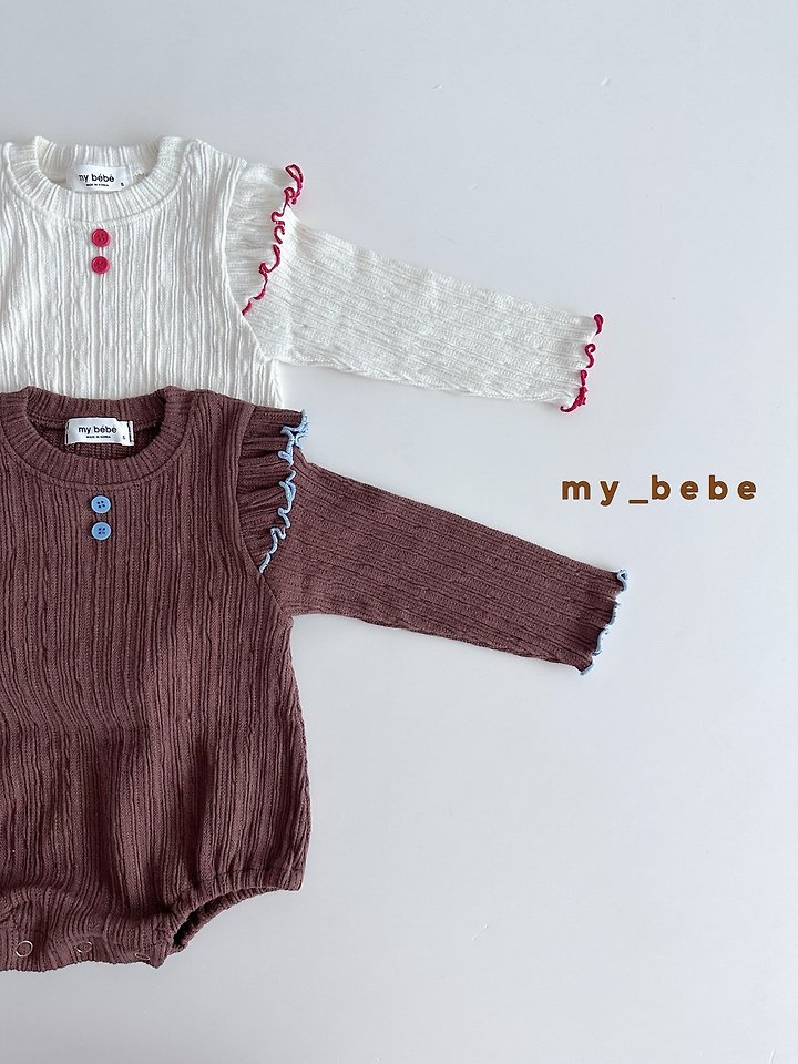 My Bebe - Korean Baby Fashion - #babygirlfashion - Autumn Double Wave Suit - 4