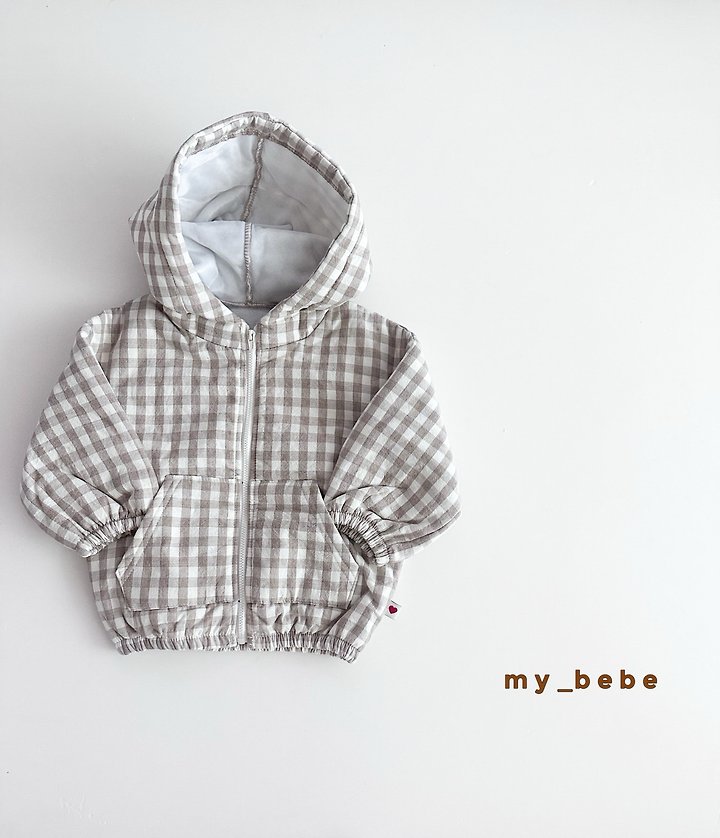 My Bebe - Korean Baby Fashion - #babylifestyle - Bonded Hood Zip-Up - 6