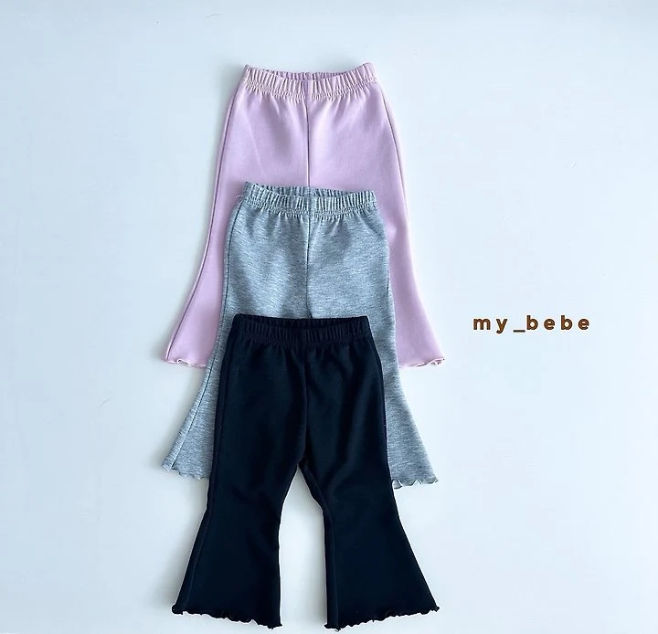 My Bebe - Korean Baby Fashion - #babylifestyle - Basic Bootcut Pants - 2