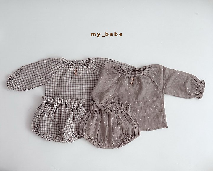 My Bebe - Korean Baby Fashion - #babyoninstagram - Autumn Bloomer Set - 2
