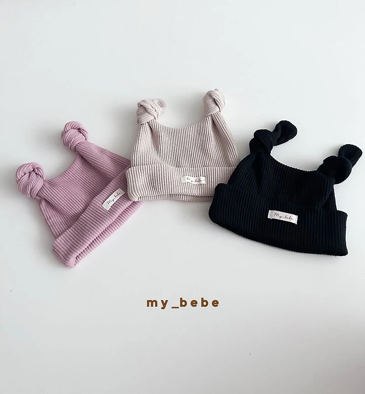 My Bebe - Korean Baby Fashion - #babyoninstagram - Horn Rib Beanie - 5