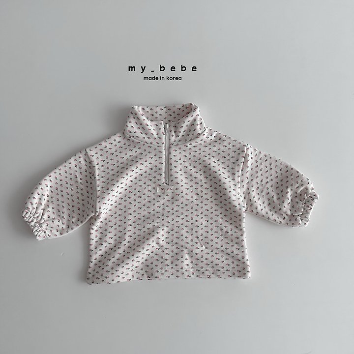 My Bebe - Korean Baby Fashion - #babyoninstagram - French Terry Anorak Stripe Top - 10