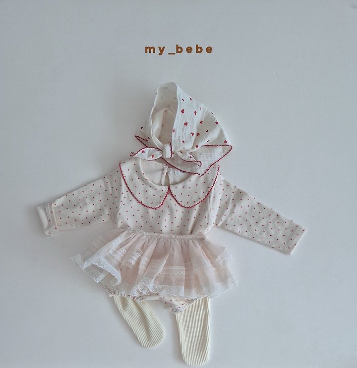 My Bebe - Korean Baby Fashion - #babyootd - Pintuck Collar Suit - 10