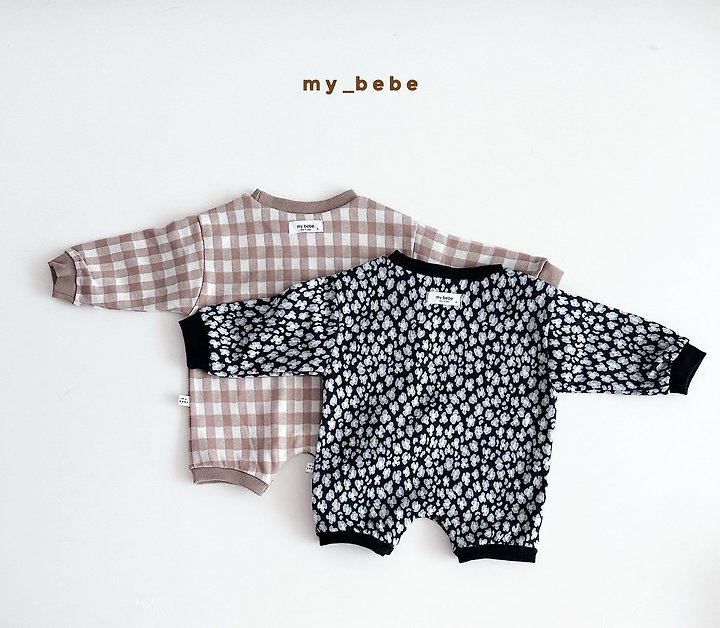 My Bebe - Korean Baby Fashion - #babyoninstagram - Jacquard Bodysuit (Bonnet Set) - 4