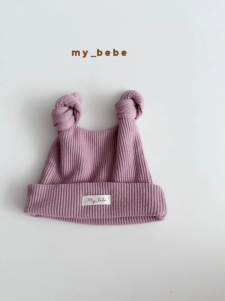 My Bebe - Korean Baby Fashion - #babyootd - Horn Rib Beanie - 6