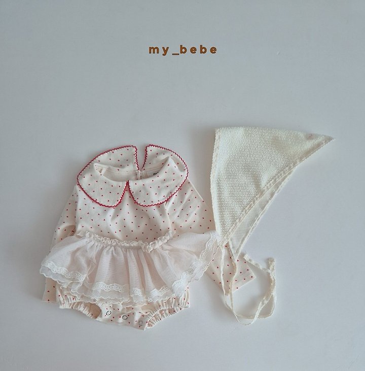 My Bebe - Korean Baby Fashion - #babyoutfit - Pintuck Collar Suit - 12