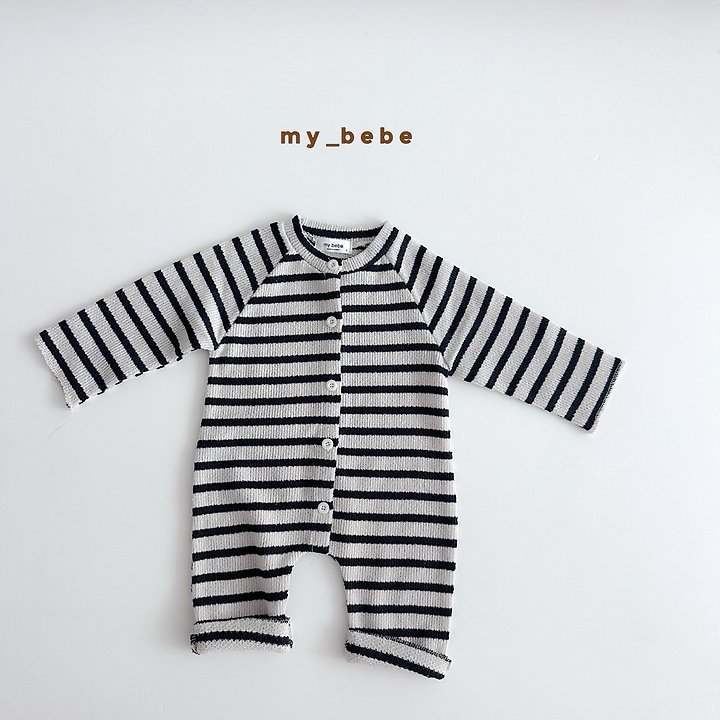 My Bebe - Korean Baby Fashion - #babyoutfit - Autumn Henley Suit - 10