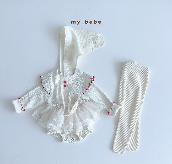 My Bebe - Korean Baby Fashion - #babyoutfit - Autumn Double Wave Suit - 7