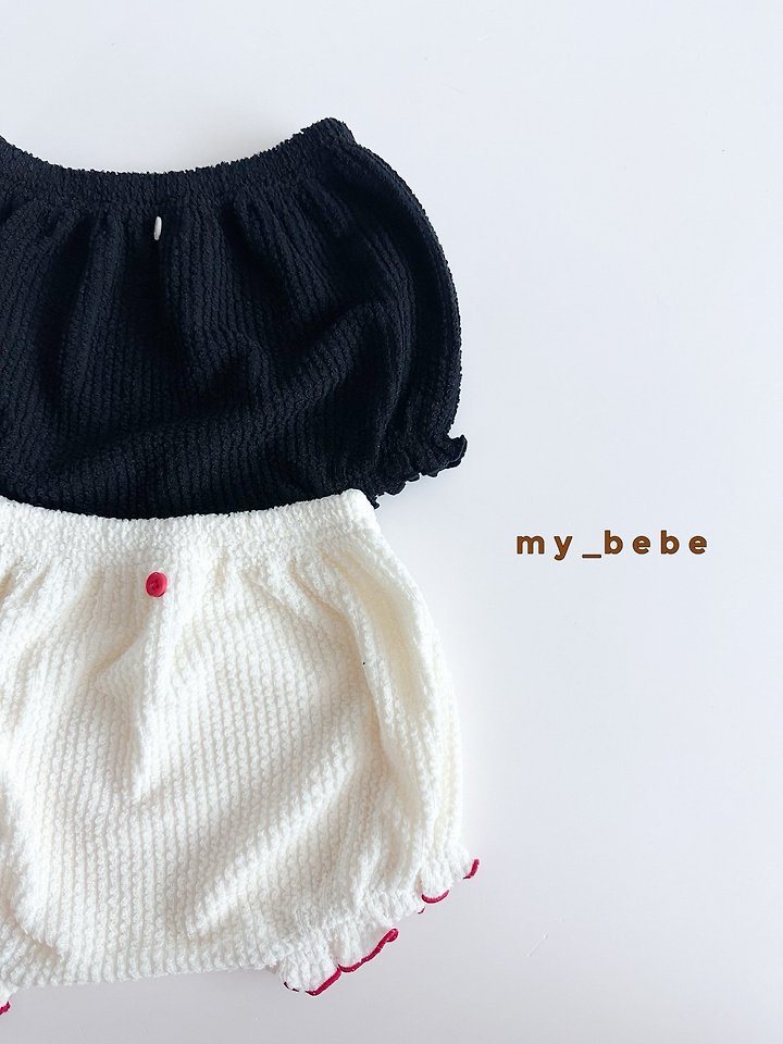My Bebe - Korean Baby Fashion - #babyoutfit - Teddy Fleece Bloomers - 4