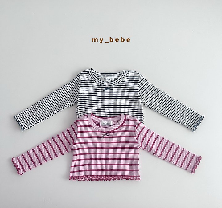My Bebe - Korean Baby Fashion - #babyoutfit - 26 Lover Crop Tee