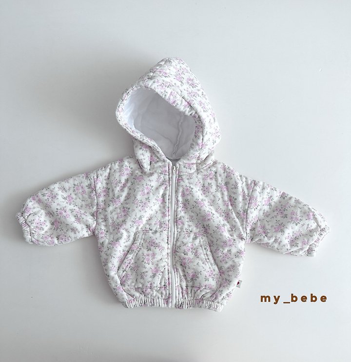My Bebe - Korean Baby Fashion - #babyoutfit - Bonded Hood Zip-Up - 10