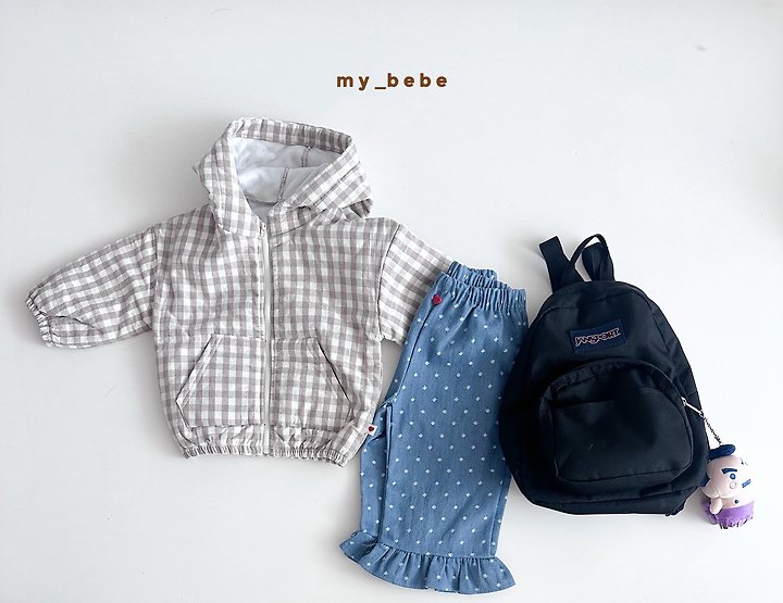 My Bebe - Korean Baby Fashion - #babyoutfit - Bonded Hood Zip-Up - 9