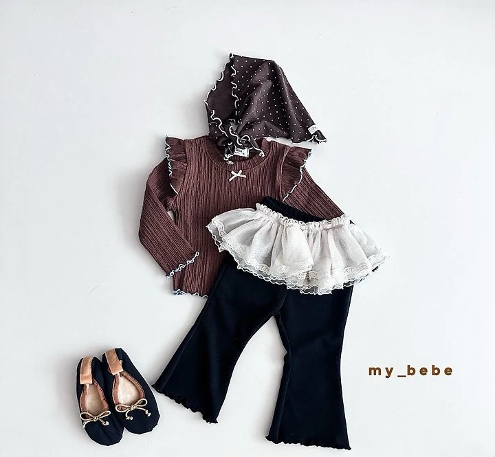 My Bebe - Korean Baby Fashion - #babyoutfit - Basic Bootcut Pants - 5