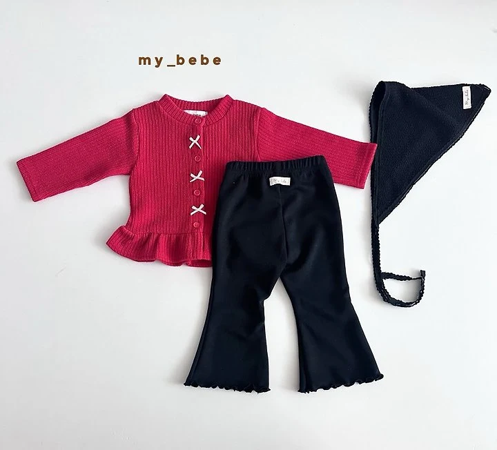 My Bebe - Korean Baby Fashion - #babyoutfit - Basic Bootcut Pants - 6