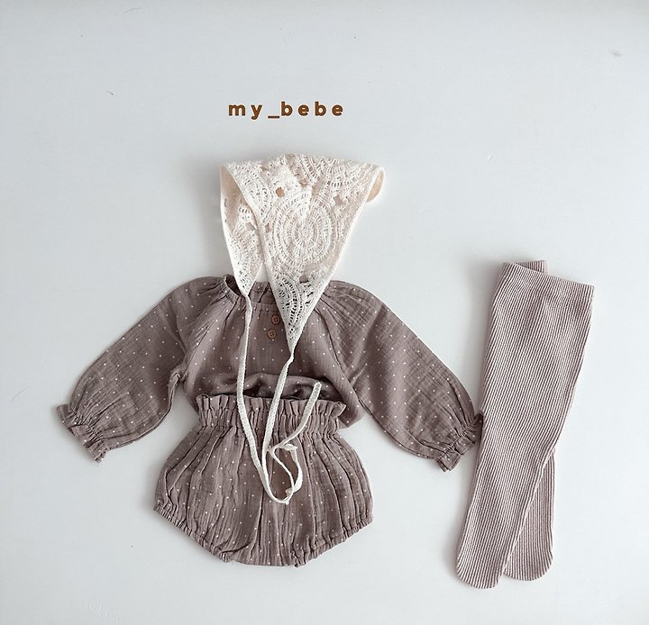 My Bebe - Korean Baby Fashion - #babywear - Autumn Bloomer Set - 6