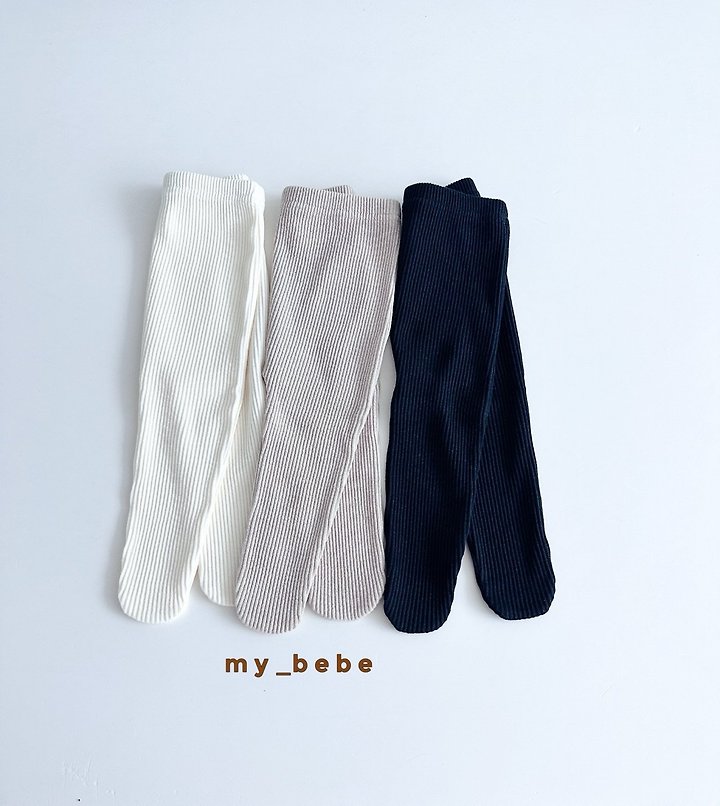 My Bebe - Korean Baby Fashion - #babyoutfit - Fine Rib Footed Leggings - 4