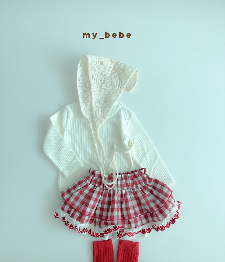 My Bebe - Korean Baby Fashion - #babyoutfit - Basic Rib Long Sleeve Tee - 4