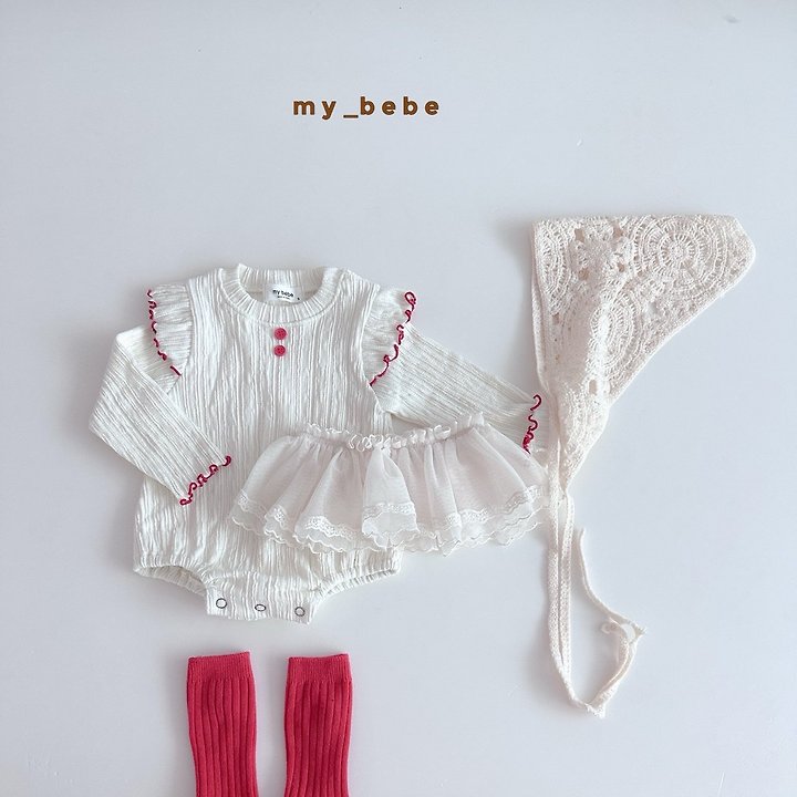 My Bebe - Korean Baby Fashion - #onlinebabyboutique - Autumn Double Wave Suit - 10