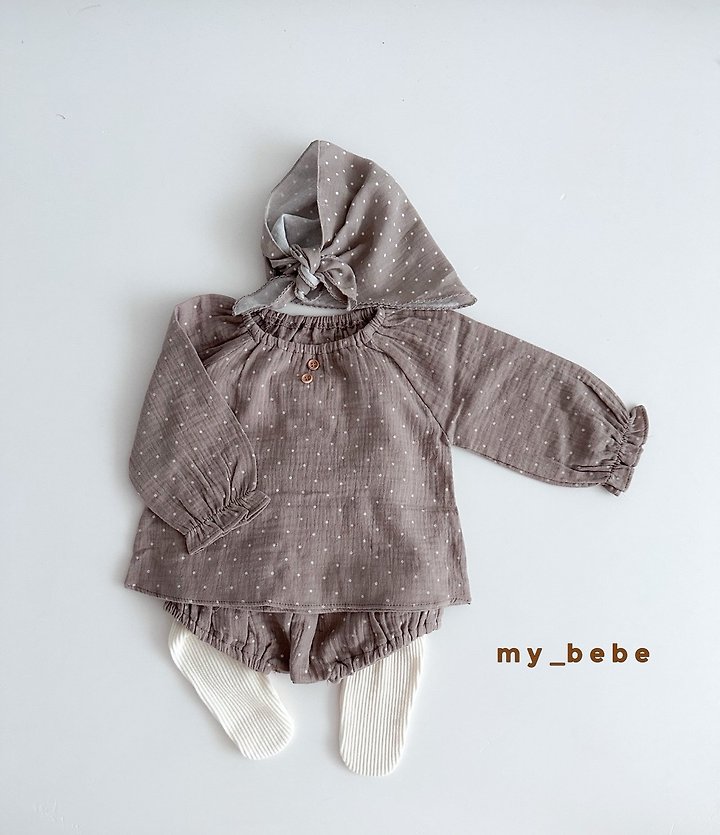 My Bebe - Korean Baby Fashion - #onlinebabyboutique - Autumn Bloomer Set - 7