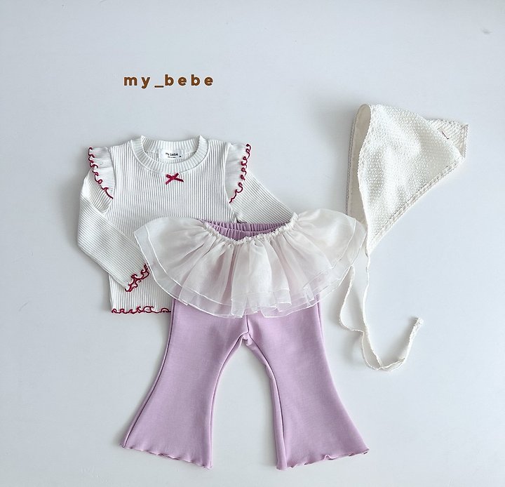 My Bebe - Korean Baby Fashion - #onlinebabyboutique - Basic Bootcut Pants - 8