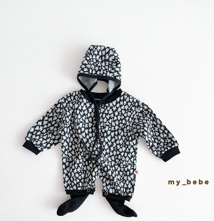 My Bebe - Korean Baby Fashion - #onlinebabyshop - Jacquard Bodysuit (Bonnet Set) - 9