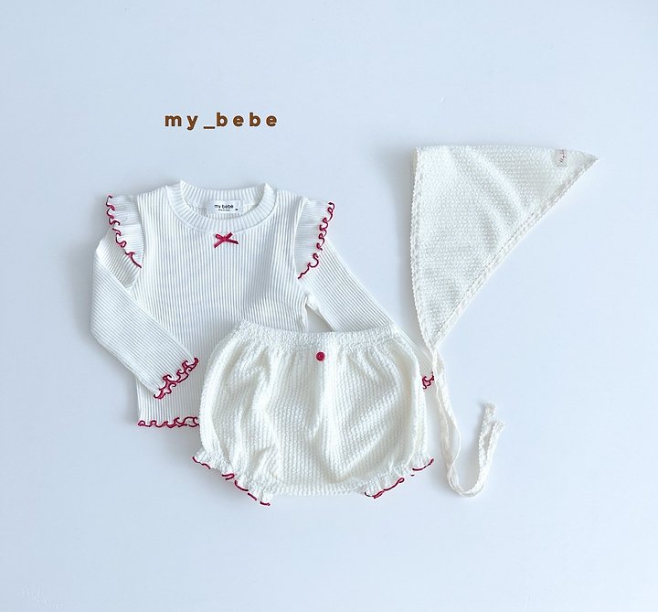 My Bebe - Korean Baby Fashion - #onlinebabyshop - Teddy Fleece Bloomers - 7