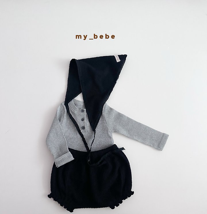 My Bebe - Korean Baby Fashion - #onlinebabyshop - Henley Long Sleeve Tee - 5