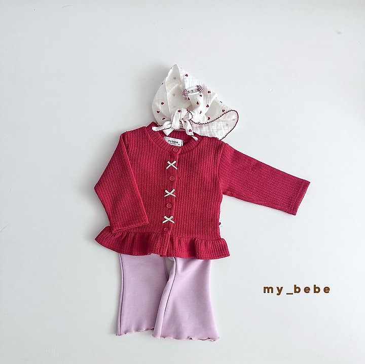 My Bebe - Korean Baby Fashion - #onlinebabyshop - Basic Bootcut Pants - 9