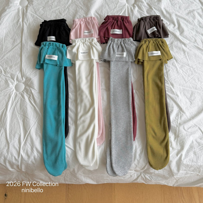 Ninibello - Korean Children Fashion - #childofig - Pintuck Frill Knee Socks - 5