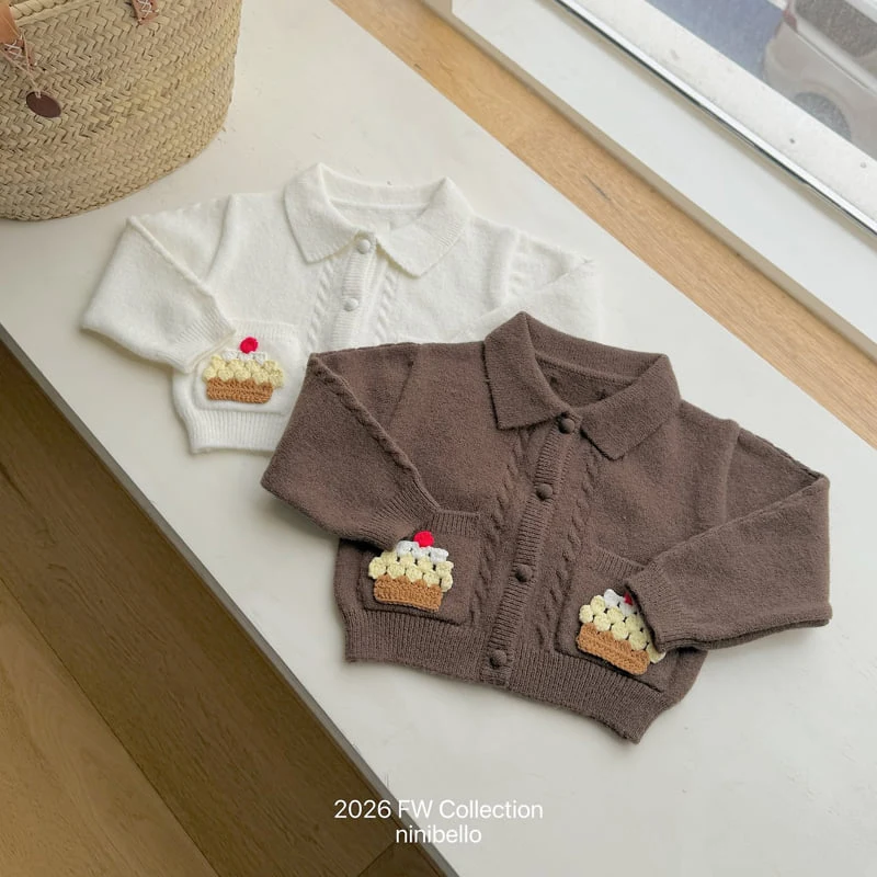 Ninibello - Korean Children Fashion - #childofig - Cupcake Knit Cardigan