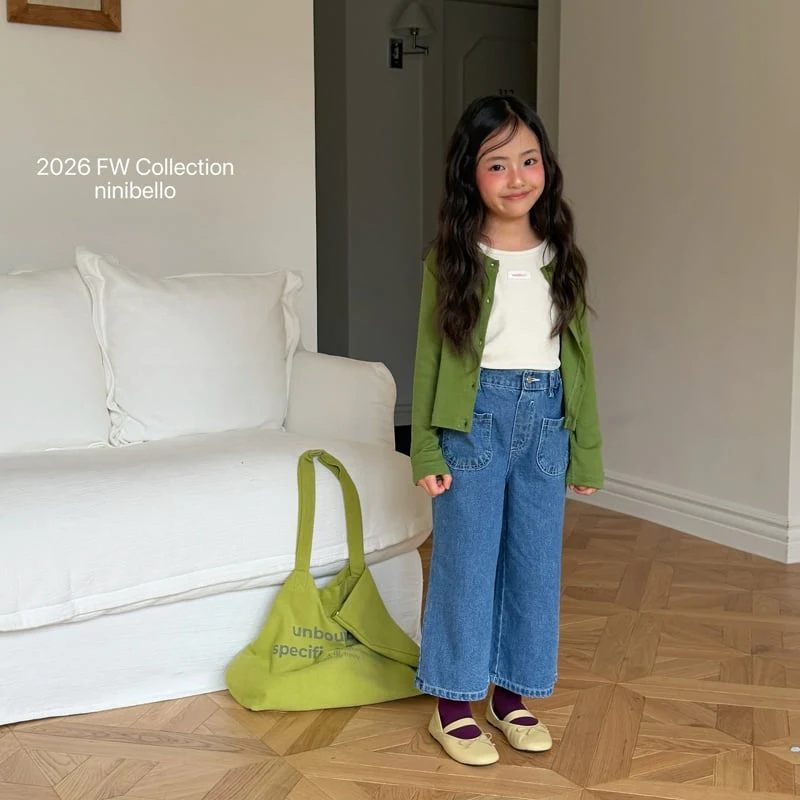 Ninibello - Korean Children Fashion - #childofig - Penny Pocket Denim Pants - 9
