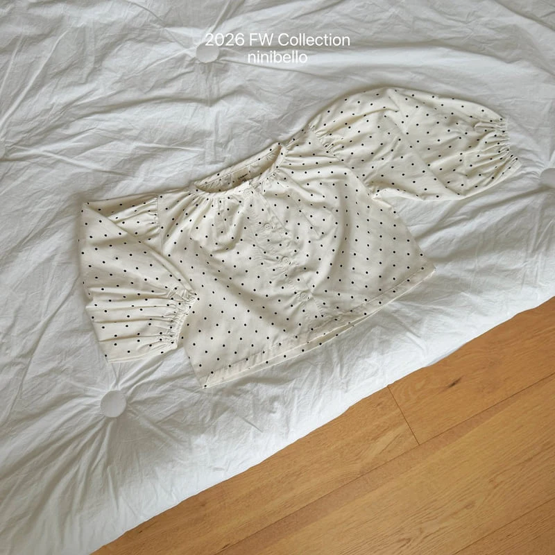 Ninibello - Korean Children Fashion - #childofig - Hazel Puff Blouse - 6