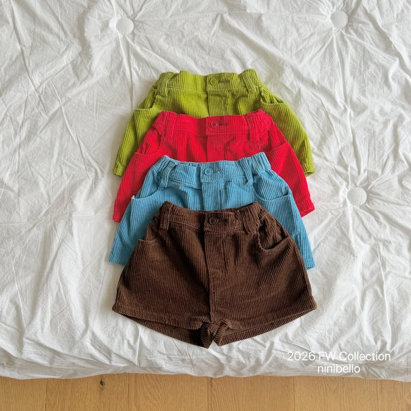 Ninibello - Korean Children Fashion - #childofig - Peekaboo Corduroy Pants - 12