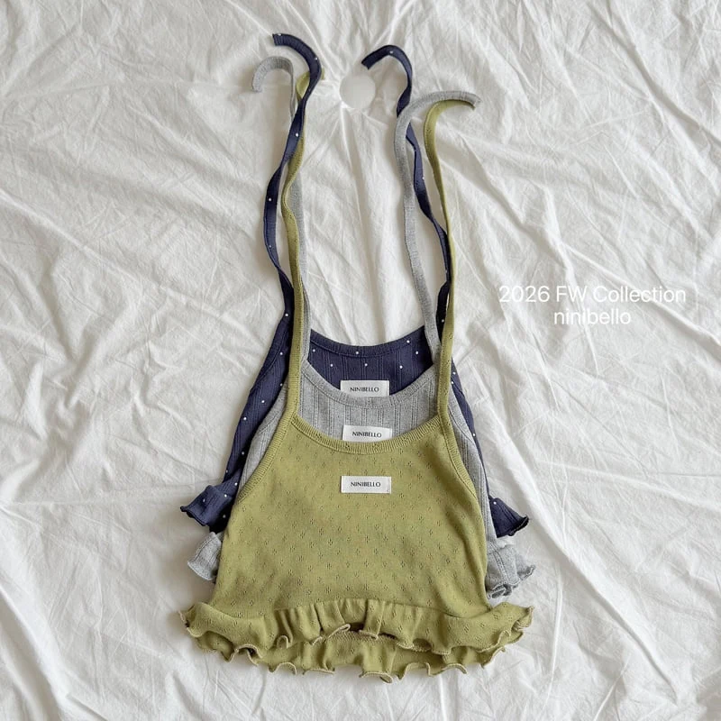 Ninibello - Korean Children Fashion - #childrensboutique - Vivi Eyelet Halter Top