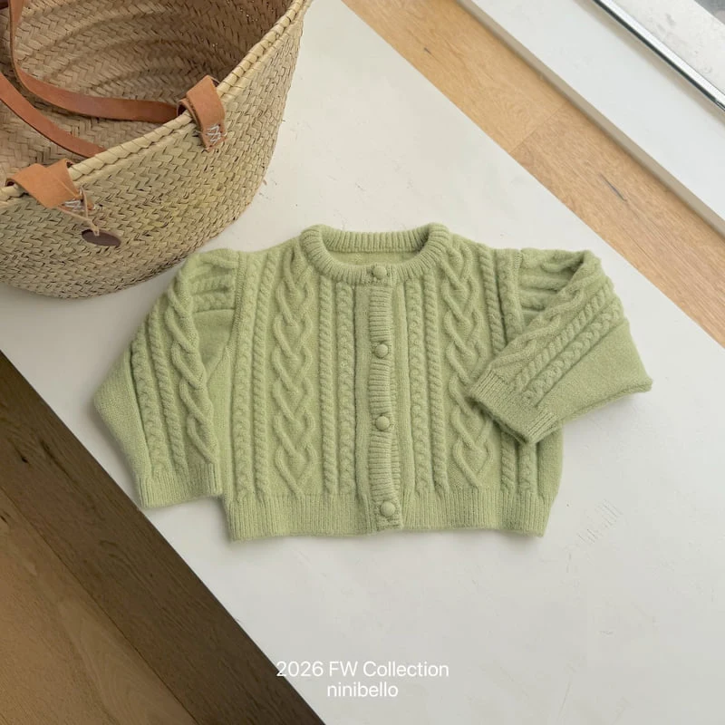 Ninibello - Korean Children Fashion - #childrensboutique - Mauve Knit Cardigan - 4