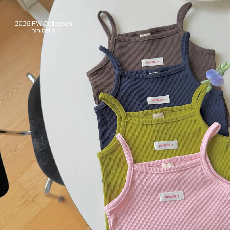 Ninibello - Korean Children Fashion - #designkidswear - Viv Ribbed Sleeveless Top - 12