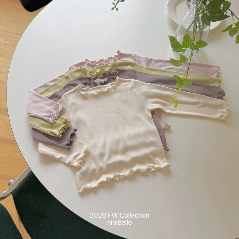 Ninibello - Korean Children Fashion - #designkidswear - Soft Lettuce-Edge Tee