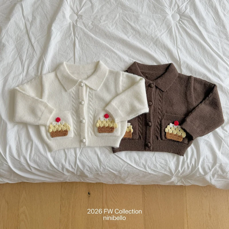 Ninibello - Korean Children Fashion - #designkidswear - Cupcake Knit Cardigan - 4