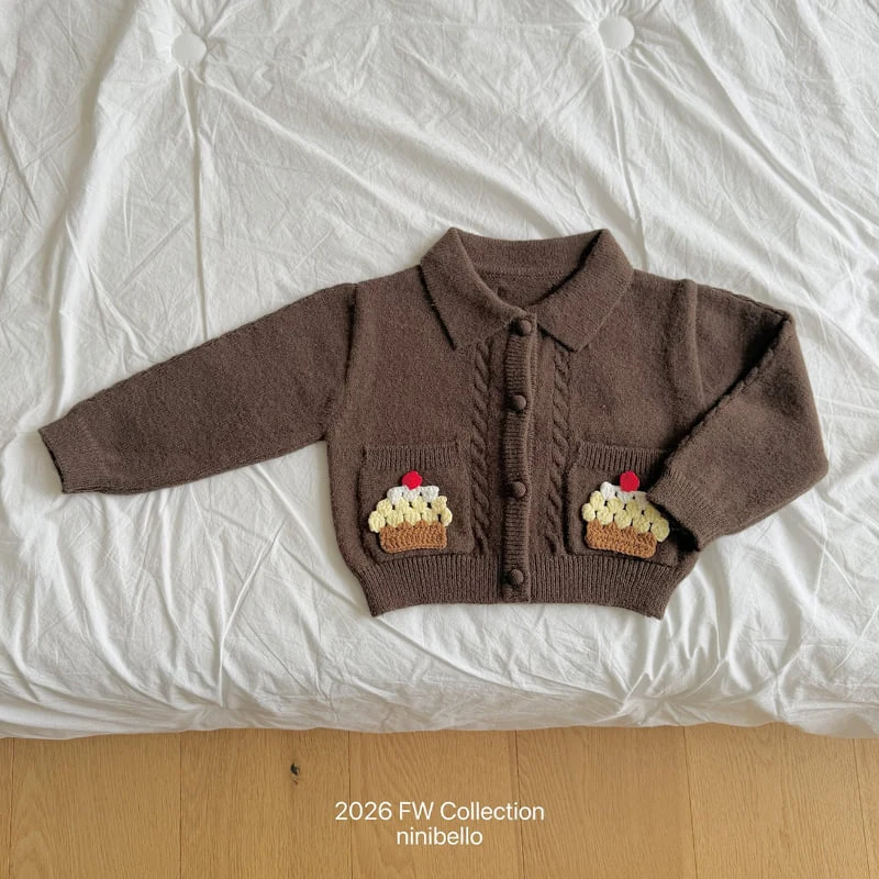 Ninibello - Korean Children Fashion - #fashionkids - Cupcake Knit Cardigan - 5