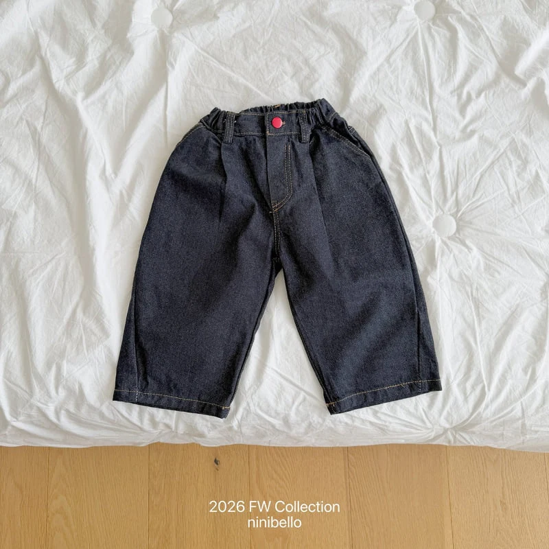 Ninibello - Korean Children Fashion - #fashionkids - Tommy Heart Denim Pants - 12