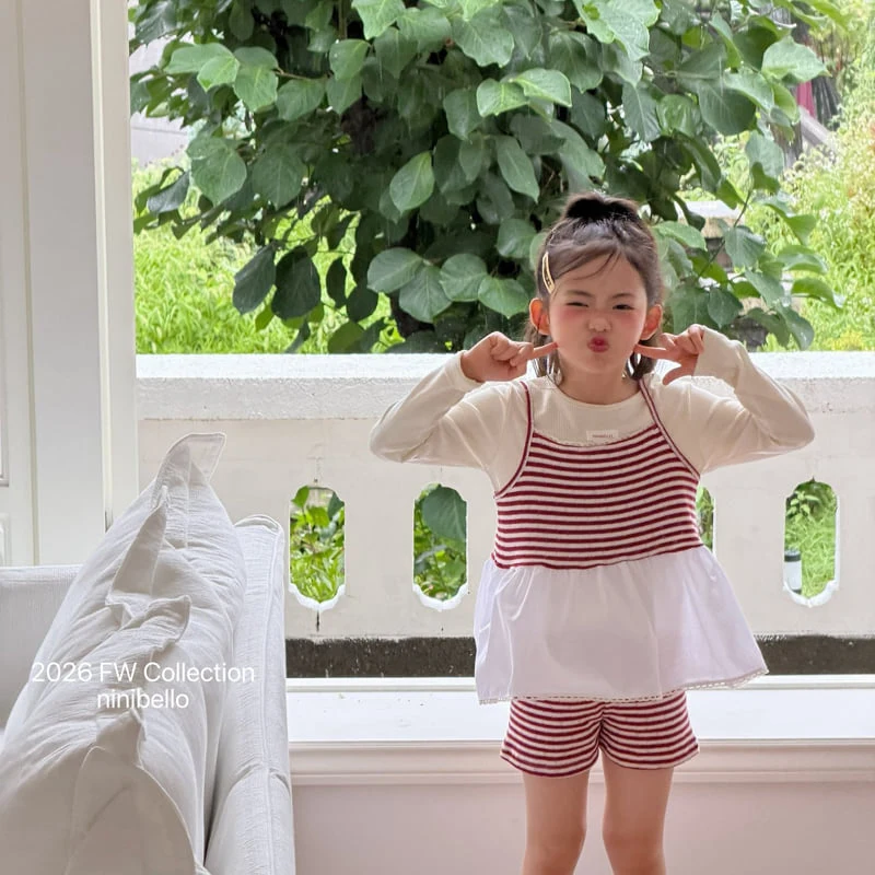 Ninibello - Korean Children Fashion - #kidsstore - Tammy Stripe Bustier - 12