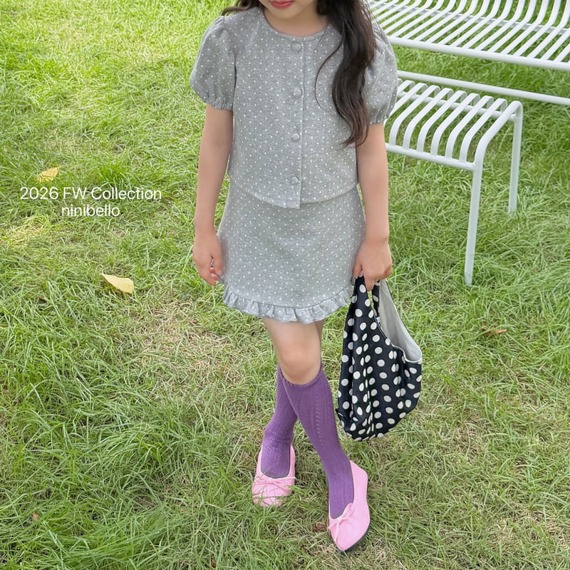 Ninibello - Korean Children Fashion - #kidsstore - Dear Dot Skirt - 7