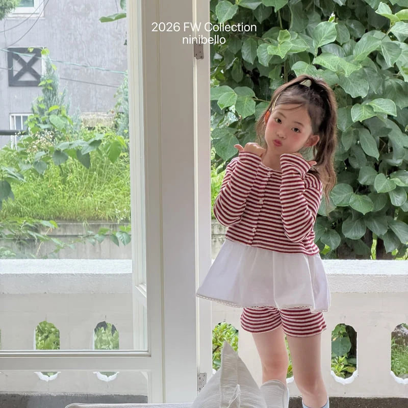 Ninibello - Korean Children Fashion - #kidsstore - Tammy Stripe Cardigan - 9