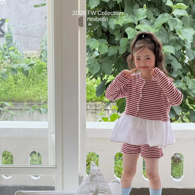 Ninibello - Korean Children Fashion - #kidzfashiontrend - Tammy Stripe Cardigan - 10